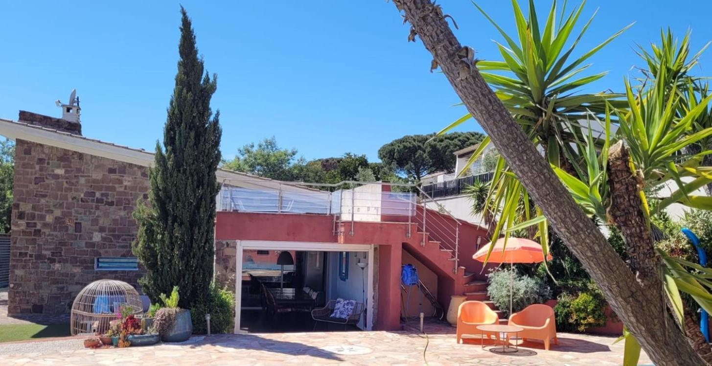 Villa Palm' Issambres 6-7 Personnes, Clim, Avec Piscine, Jardin Et Parking Prives La Garonnette-Plage Dış mekan fotoğraf